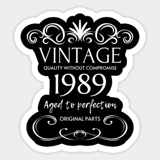 Vintage 1989 - Birthday Gift For Men Sticker